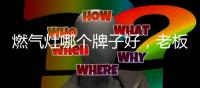 燃气灶哪个牌子好
，老板3D速火灶具推荐