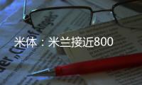 米体：米兰接近800
