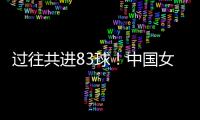 过往共进83球	
！中国女足26战中国台北女足首次丢球