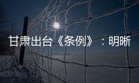 甘肃出台《条例》	：明晰“责任田” 防治校园暴力及“校闹”