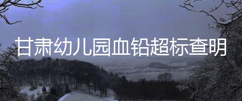 孩子的血铅指标超过了正常值