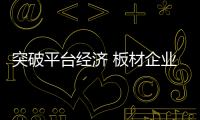 突破平台经济 板材企业要不断改革升级