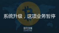 系统升级	，这项业务暂停办理→