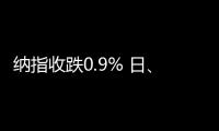 纳指收跌0.9% 日、韩公司股票走低