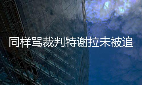 同样是骂裁辱骂裁判