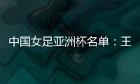 中国女足亚洲杯名单：王霜领衔吴海燕在列
