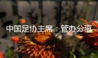 中国足协主席�：管办分离，中足联已经获批准成立