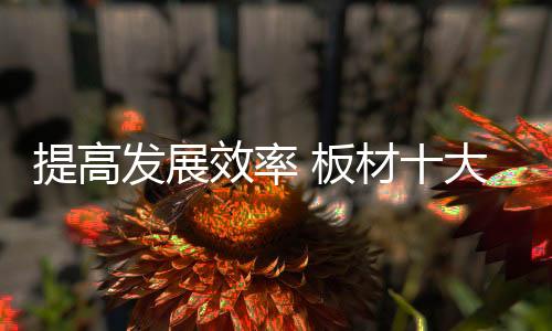 提高行业成熟度提高