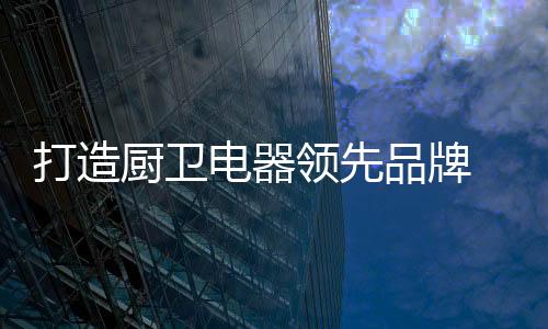 中国厨卫电器著名品牌