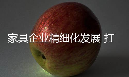家具精细在品牌打造上