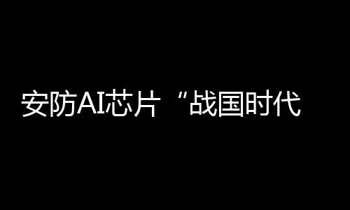 势必会有虎狼争食的安防时候