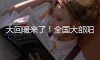 大回暖来了	！全国大部阳光当道，周三起长江以北掀气温创新高浪潮
