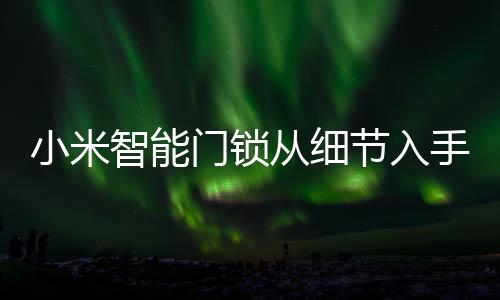 据米家洛克官方视频显示