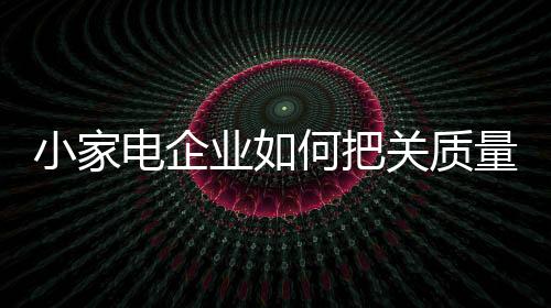 家电小家电产品越来越受欢迎