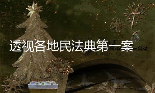 各地促进民事关系合法有序