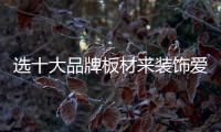 选十大品牌板材来装饰爱家