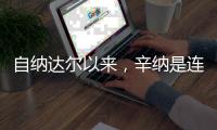 自纳达尔以来
，辛纳是连续四次打进大满贯男单四强最年轻球员