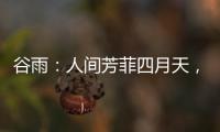 谷雨：人间芳菲四月天	，且惜春光且前行