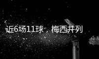 近6场11球，梅西并列成为美职联史上连续6场比赛进球最多的球员