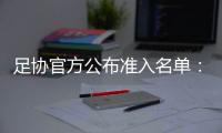 足协官方公布准入名单：中超球队全部通过 