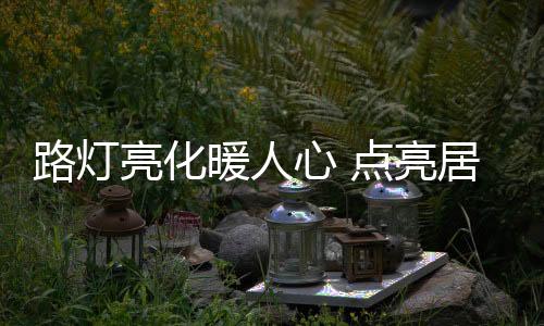 自从安装路灯后