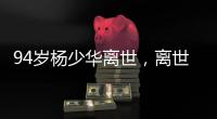 94岁杨少华离世，离世当天还参加活动
，最后露面骨瘦嶙峋没精神