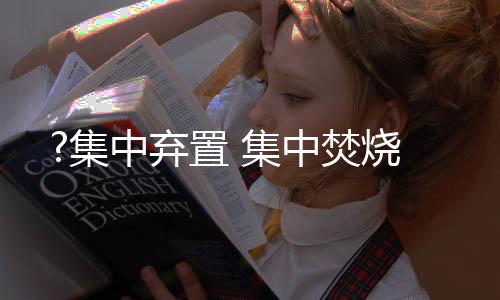 大火将所有废弃口罩焚烧