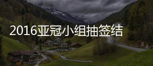 东亚球队则安排在E—H组